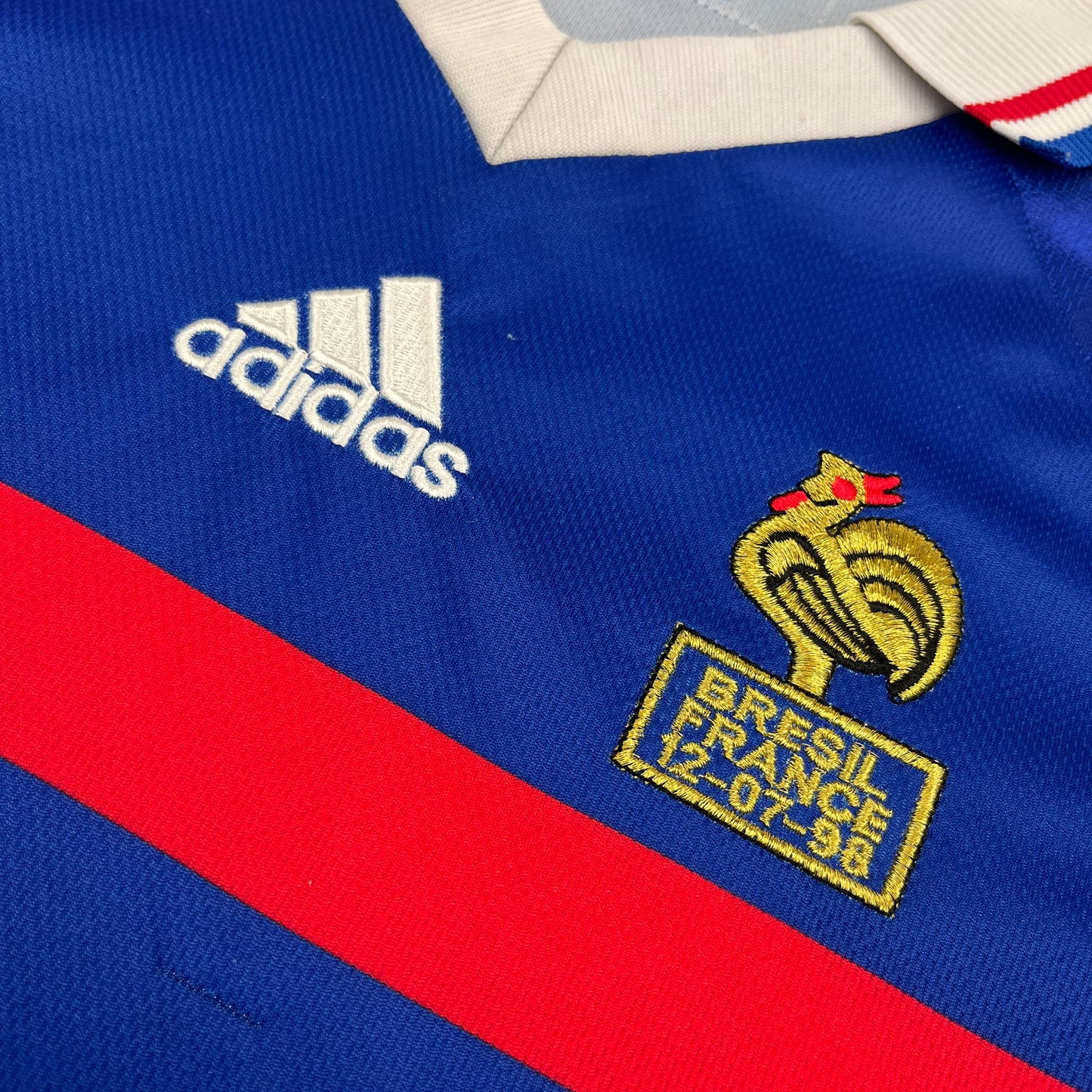 02699 Adidas French National Team 1998 Home Jersey (2000 Retro)