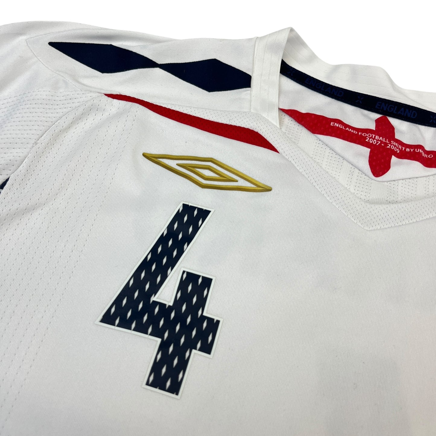 Umbro England National Team Steve Gerrard 2007-2009 Home Jersey
