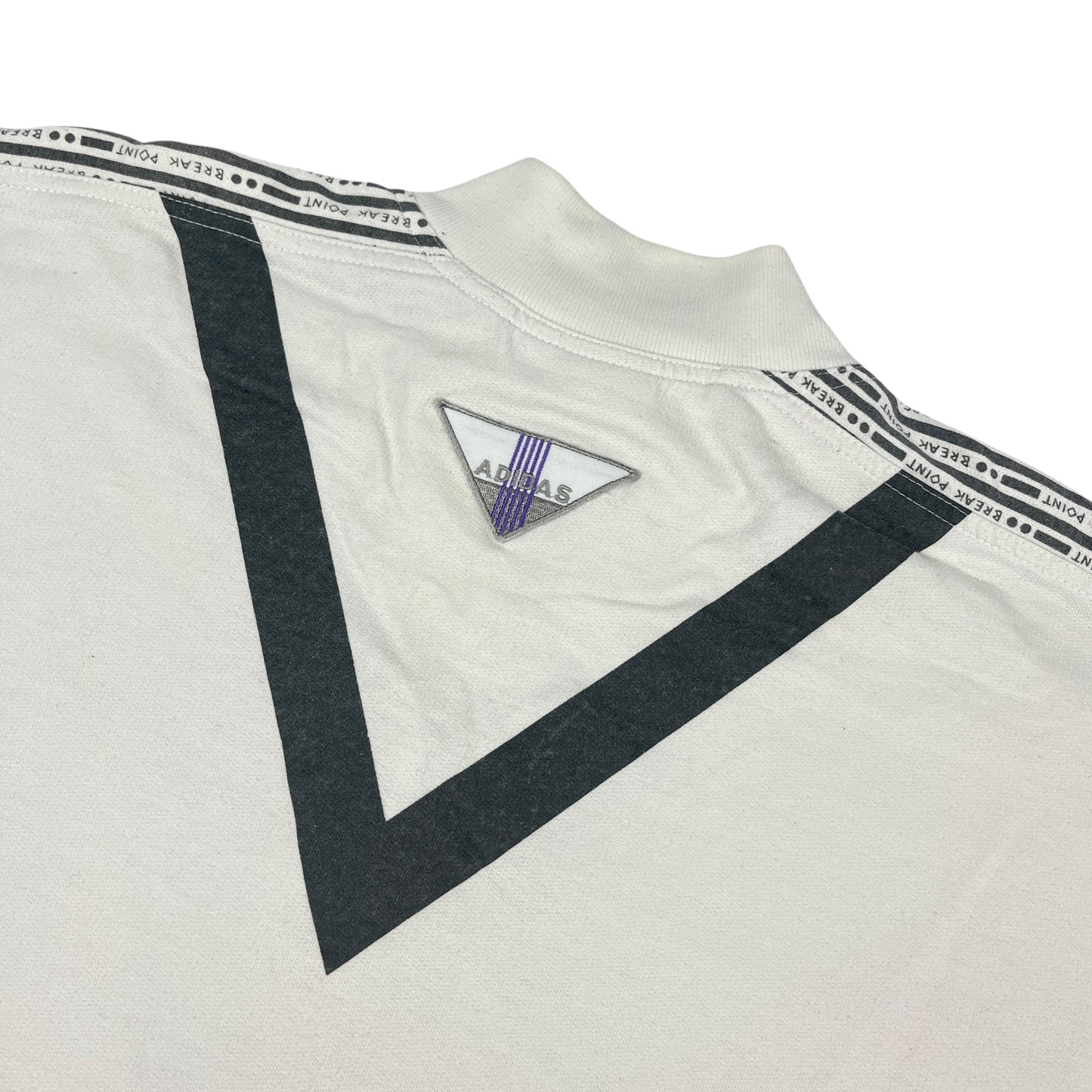 02654 Adidas 90s Break Point Tennis 1/4 Zip Sweater