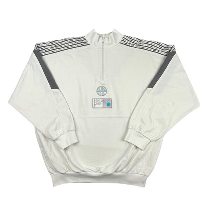 02654 Adidas 90s Break Point Tennis 1/4 Zip Sweater