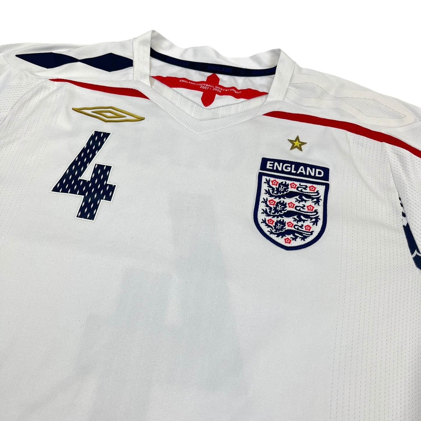 Umbro England National Team Steve Gerrard 2007-2009 Home Jersey