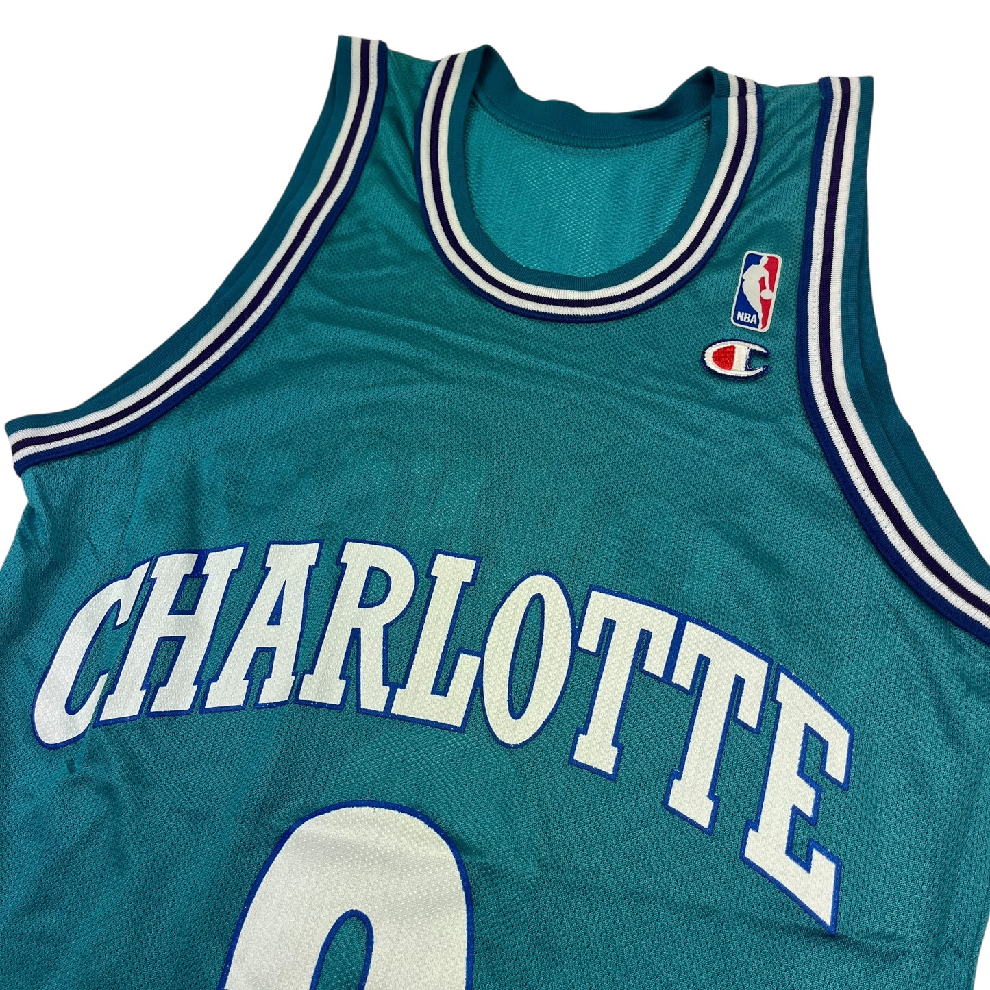 02413 Starter Charlotte Hornets Larry Johnson Jersey