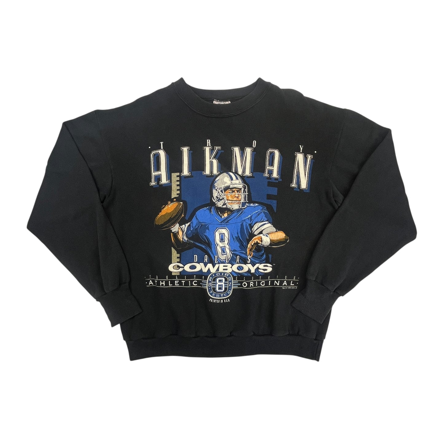 02781 Delta Troy Aikman 90s Dallas Cowboys Sweater