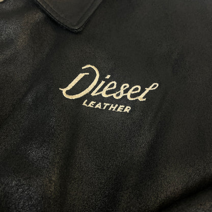 DIESEL 90s LEATHER College Jacket