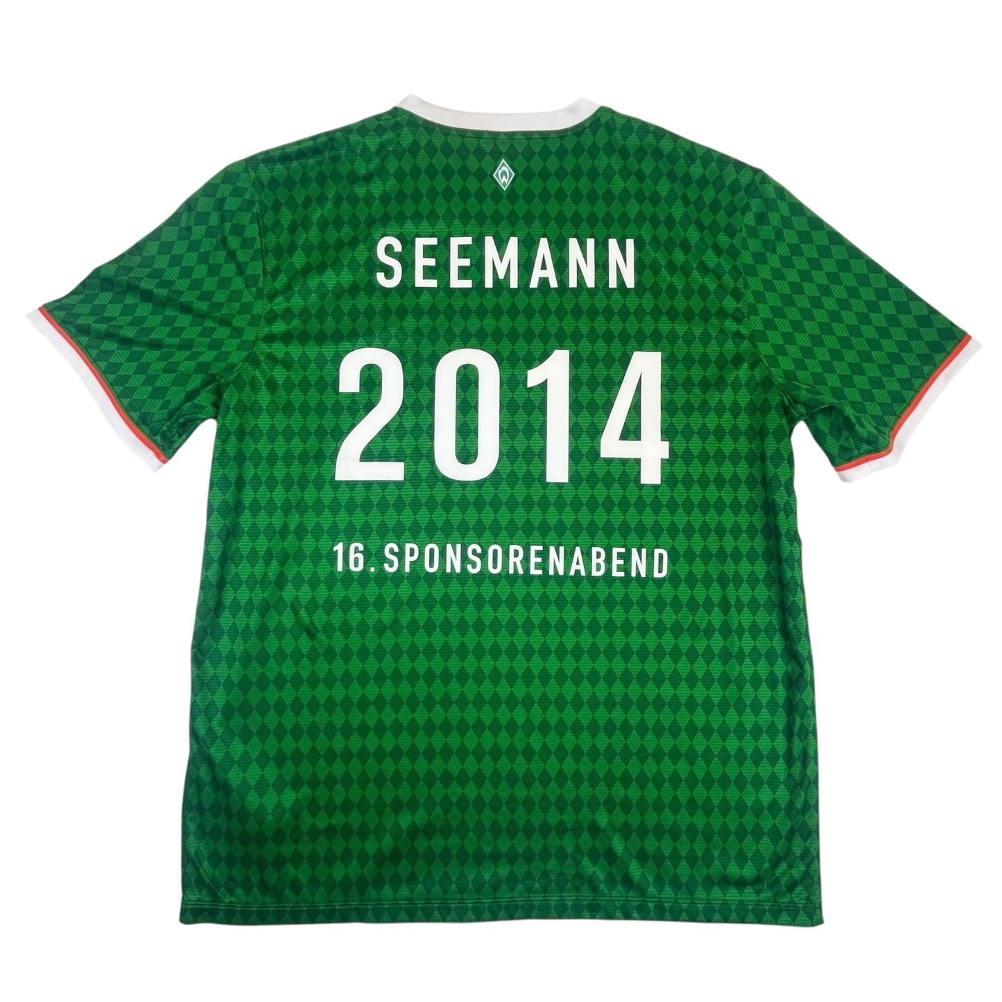 NIKE SV Werder Bremen DEADSTOCK 16. Sponsorenabend „Seemann“ 2013-14 Home Jersey