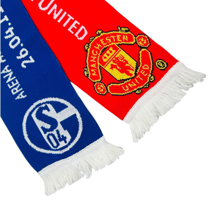 Offical Schalke 04 vs Manchester United 2011 Champions League Fan Scarf