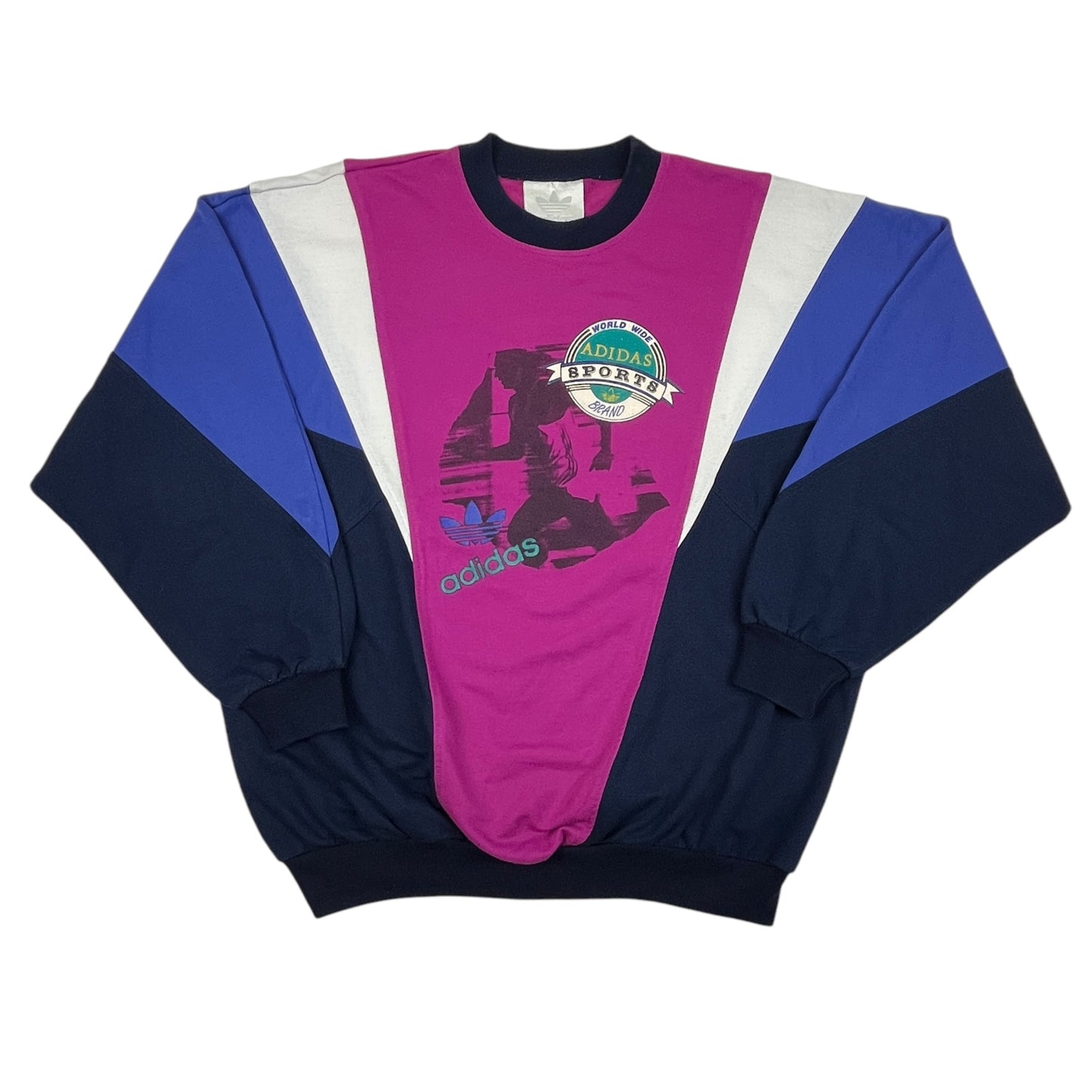 02395 Adidas „World Wide Sports“ 90s Sweater