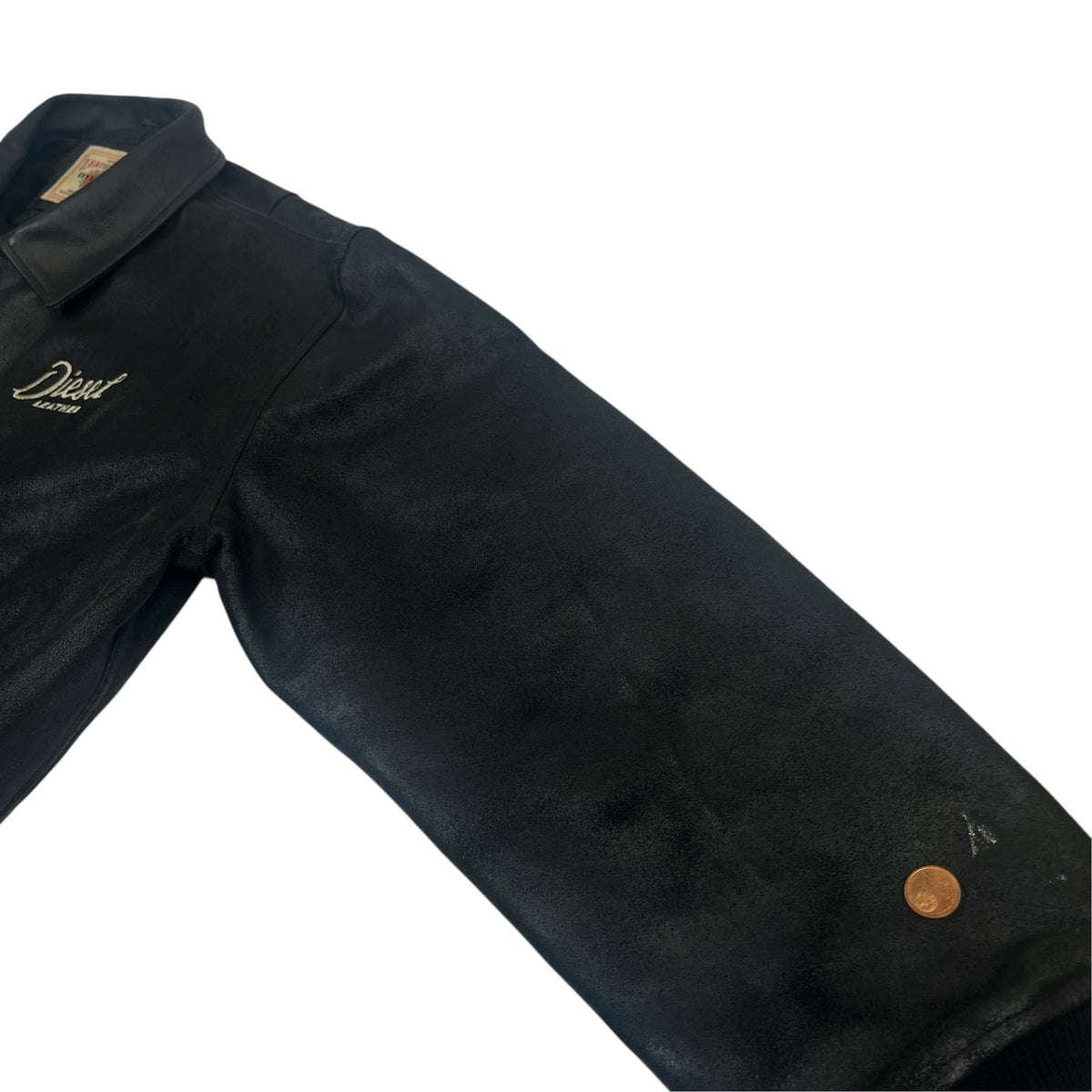 DIESEL 90s LEATHER College Jacket
