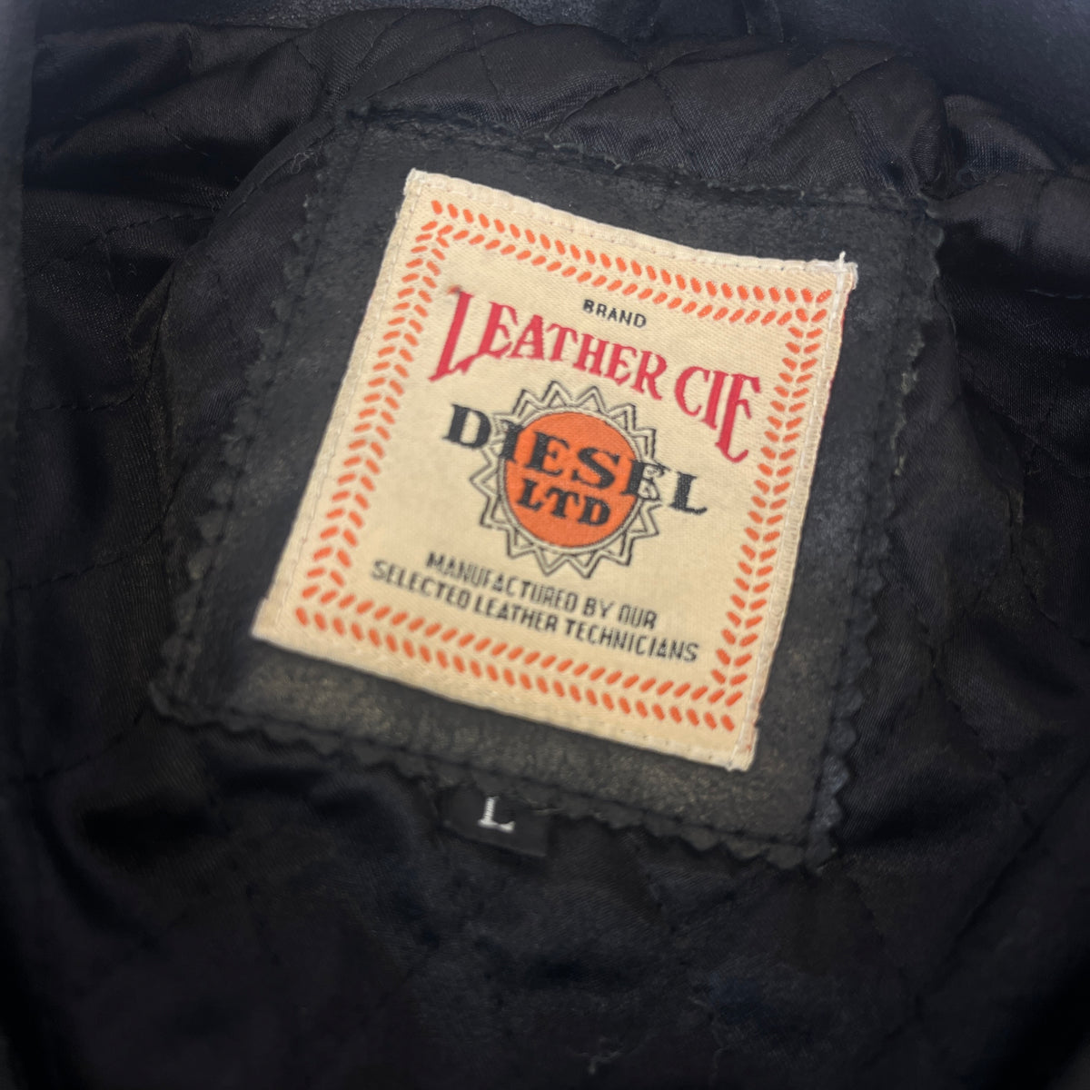 DIESEL 90s LEATHER College Jacket
