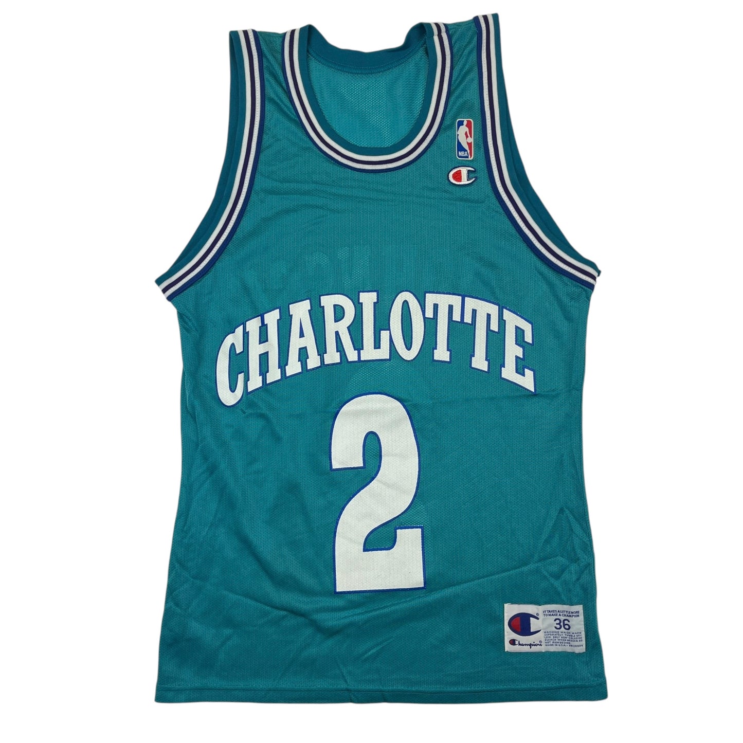 02413 Starter Charlotte Hornets Larry Johnson Jersey