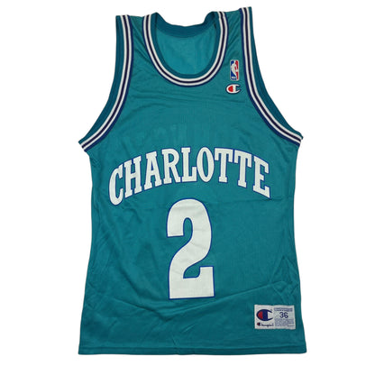 02413 Starter Charlotte Hornets Larry Johnson Jersey