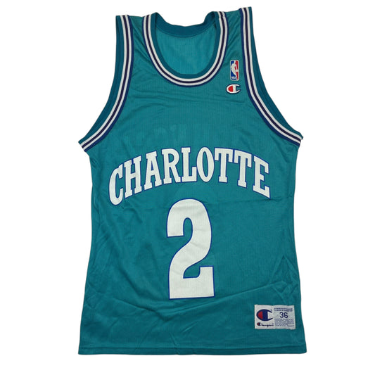 02413 Starter Charlotte Hornets Larry Johnson Jersey