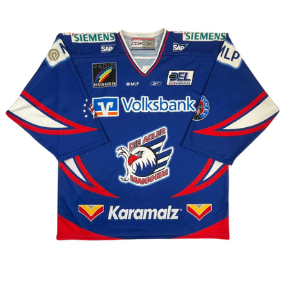 REEBOK ADLER MANNHEIM NATHAN ROBINSON „team signed“ 2005/2006 alternate Jersey