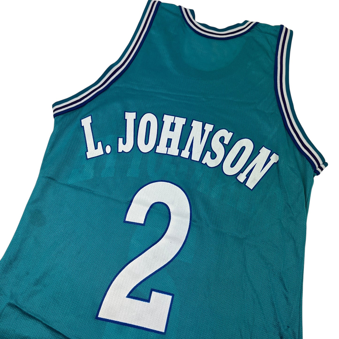 02413 Starter Charlotte Hornets Larry Johnson Jersey