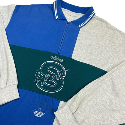 02887 Adidas 90s 1/4 Zip Sweater