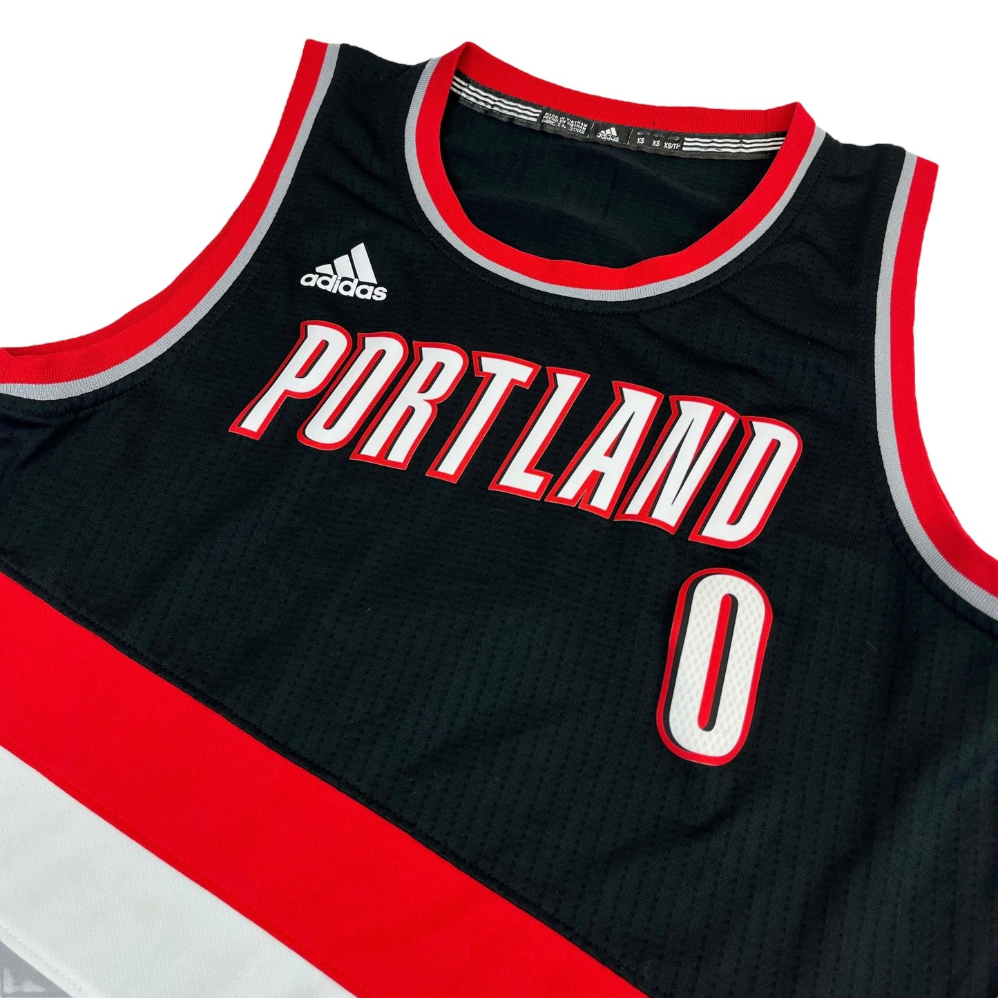 02526 Adidas Portland Trailblazers Damian Lillard Jersey