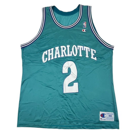 02414 Starter Charlotte Hornets Larry Johnson Jersey