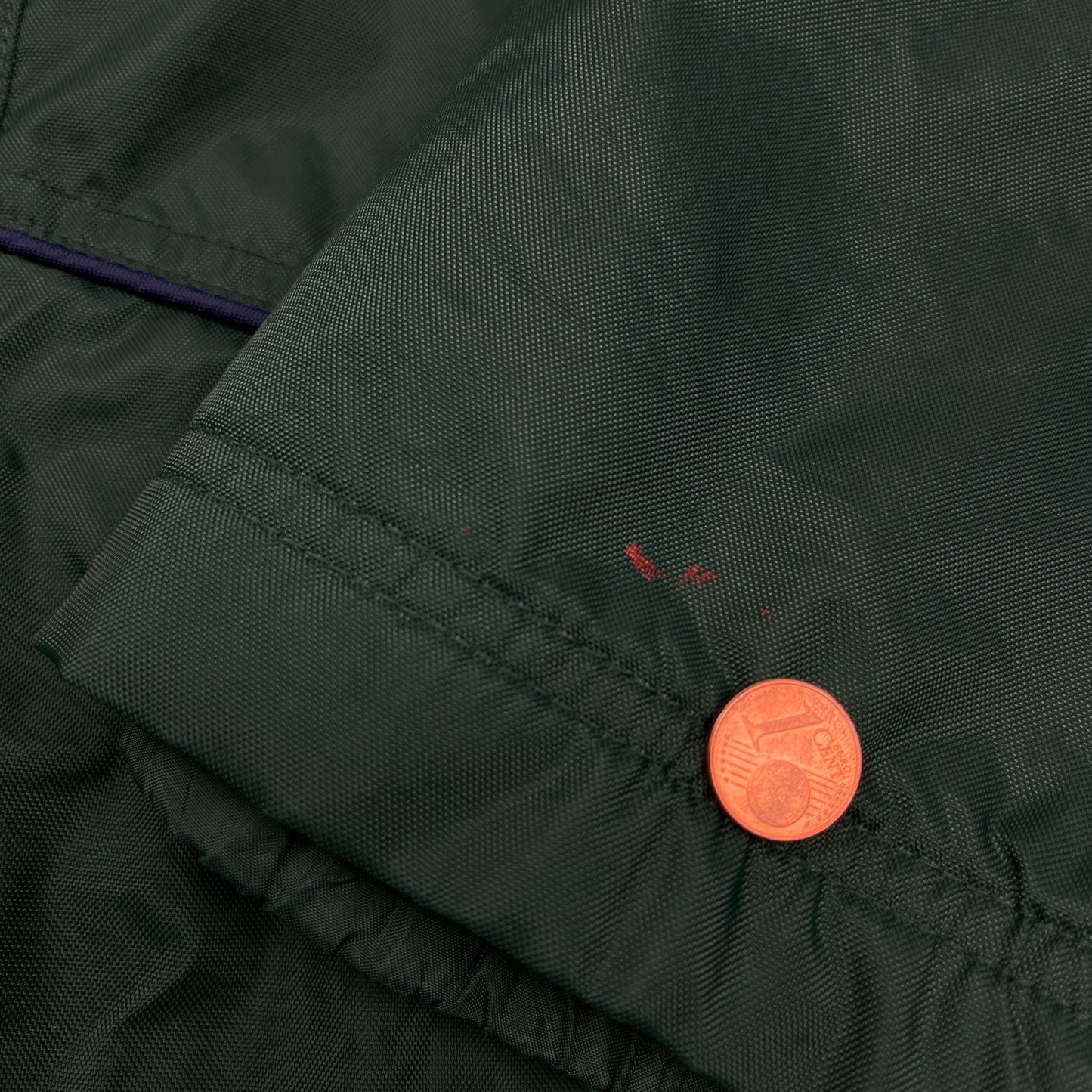 01804 Adidas 90s quilted Coach Jacket