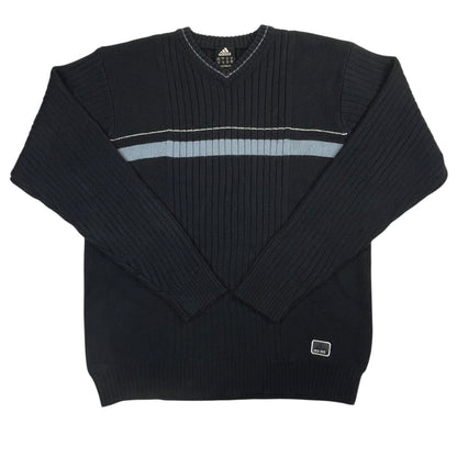Adidas 2000s V-Neck Knitted Sweater