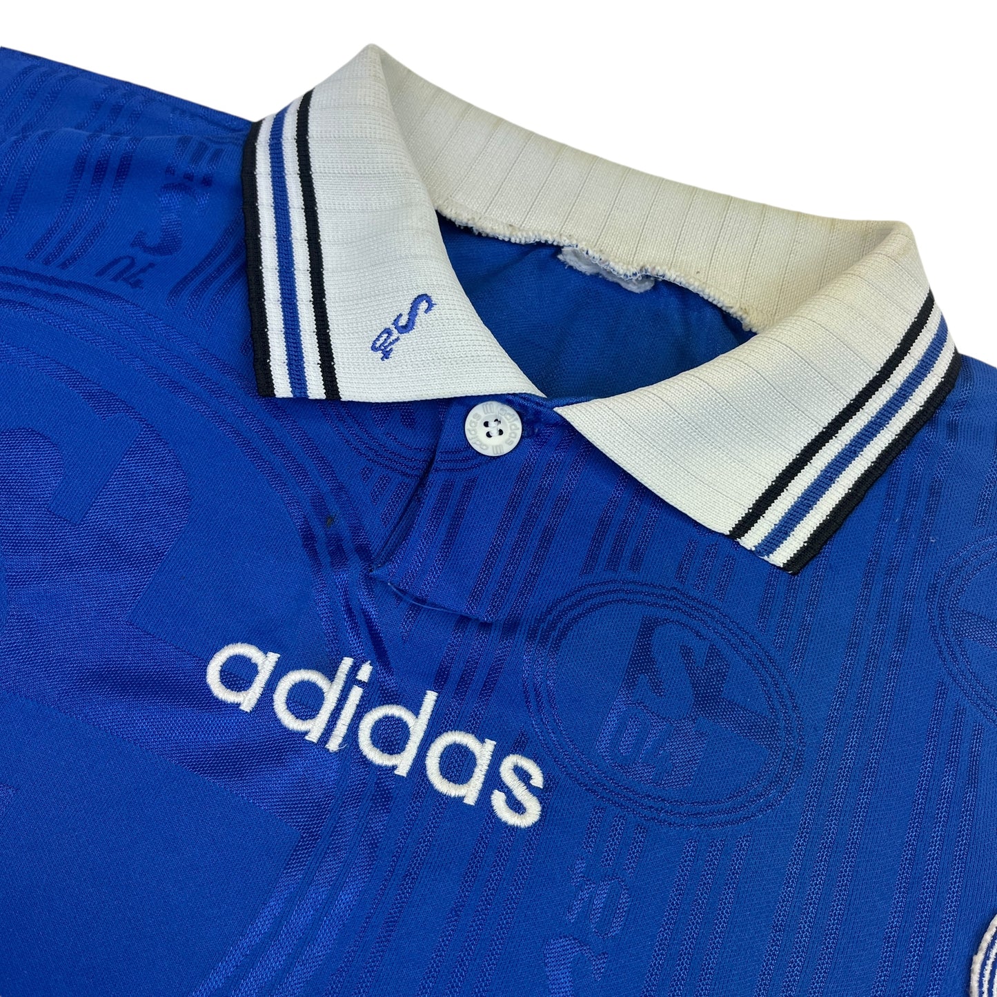 02285 Adidas FC Schalke 04 1996-1997 Home Jersey