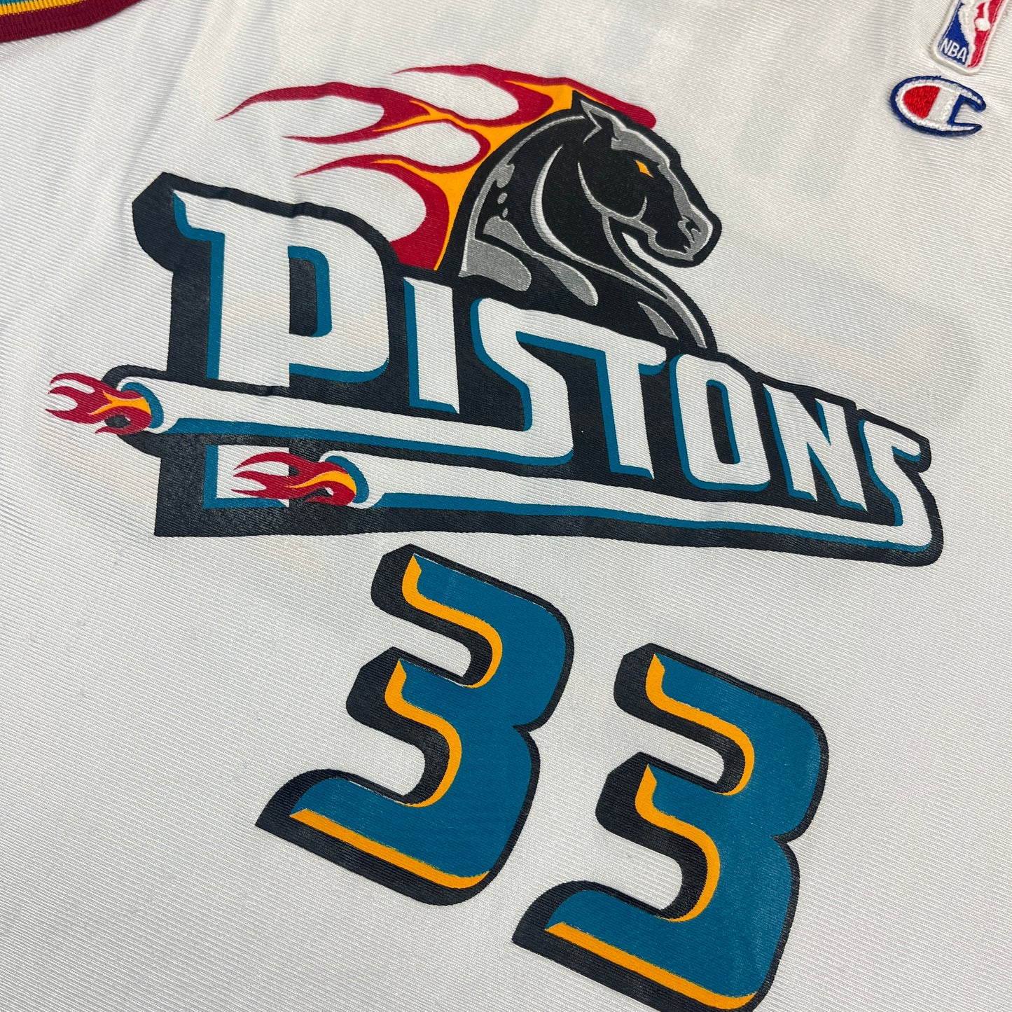 02641 Champion Detroit Pistons Grant Hill Jersey