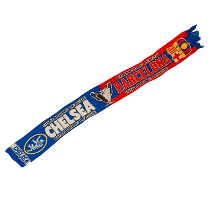 Chelsea FC vs FC Barcelona Champions League Scarf
