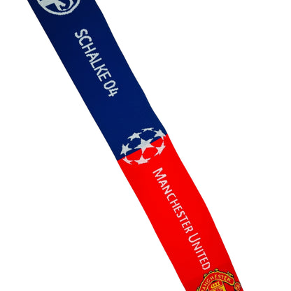 Offical Schalke 04 vs Manchester United 2011 Champions League Fan Scarf