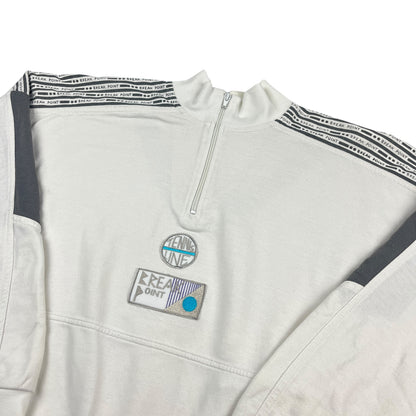 02654 Adidas 90s Break Point Tennis 1/4 Zip Sweater