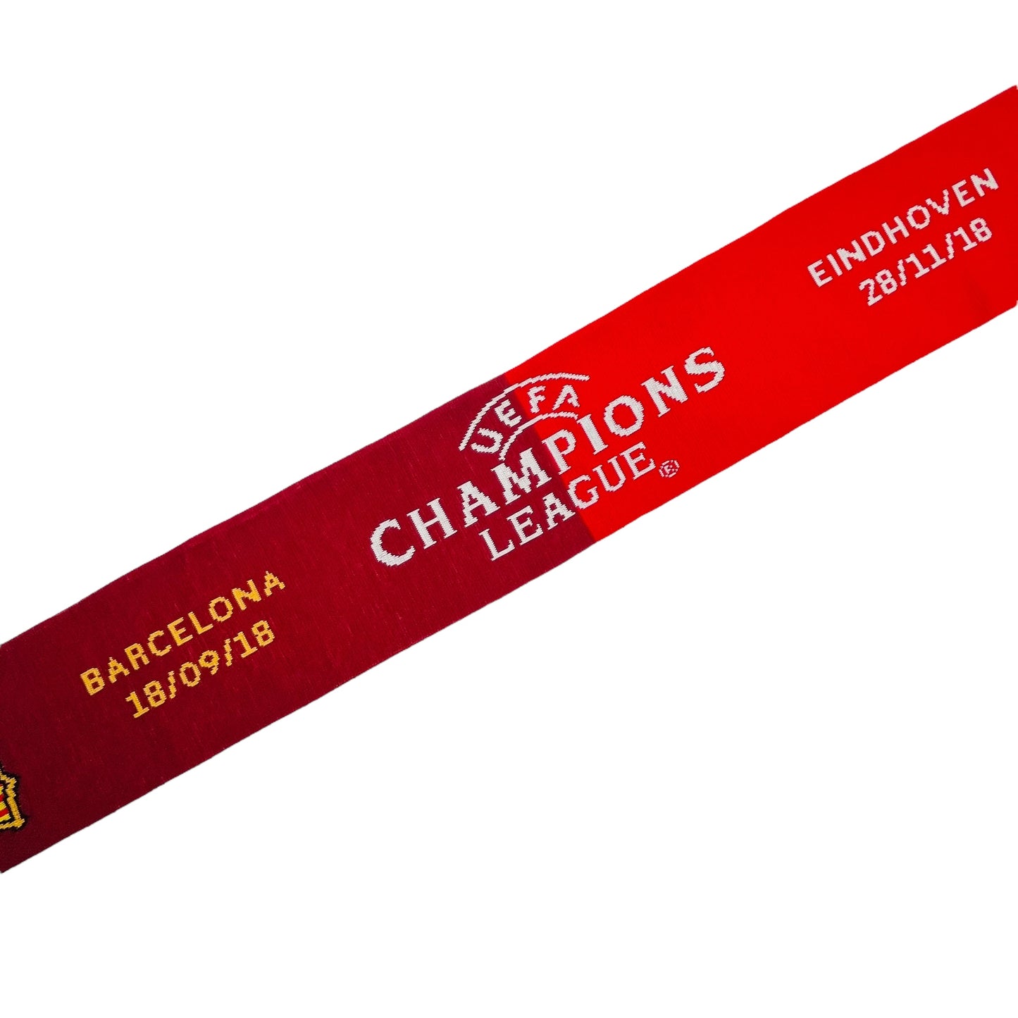 03194 PSV Eindhoven vs FC Barcelona 2018 Champions League Fan Scarf