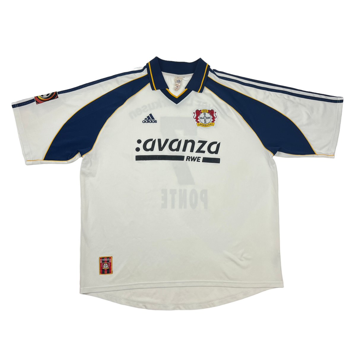Adidas Bayer 04 Leverkusen Robson Ponte 2000-2001 Away Jersey