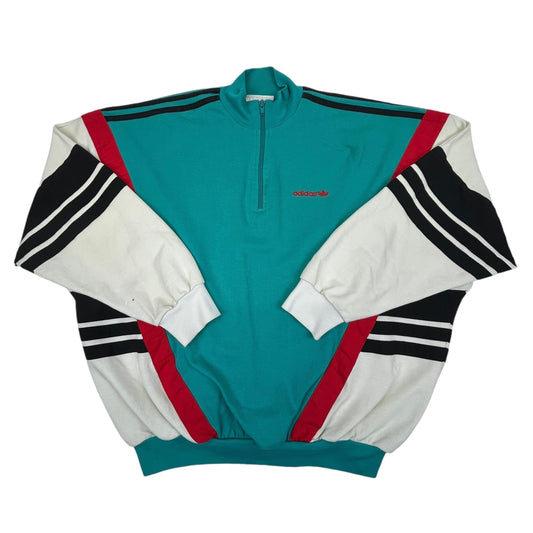 02253 Adidas 1/4 Zip 90s Sweater