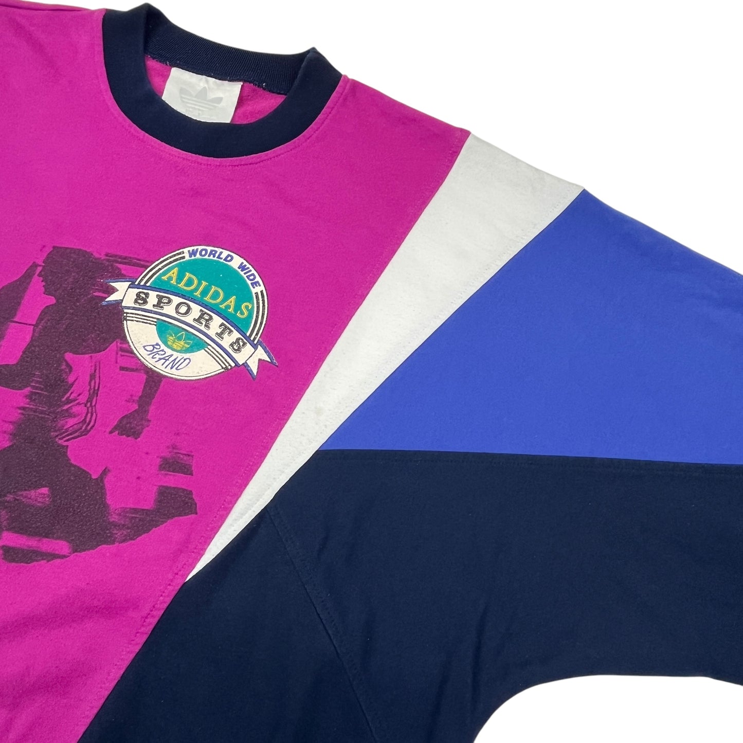 02395 Adidas „World Wide Sports“ 90s Sweater