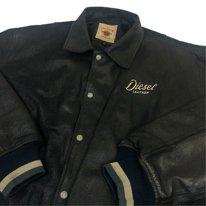 DIESEL 90s LEATHER College Jacket