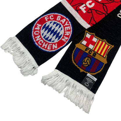 FC Bayern München vs FC Barcelona Champions League Scarf