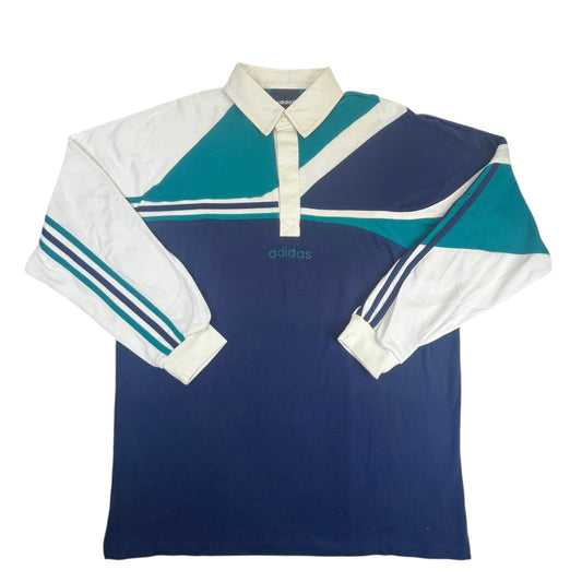 02963 Adidas 90s Longsleeve Poloshirt
