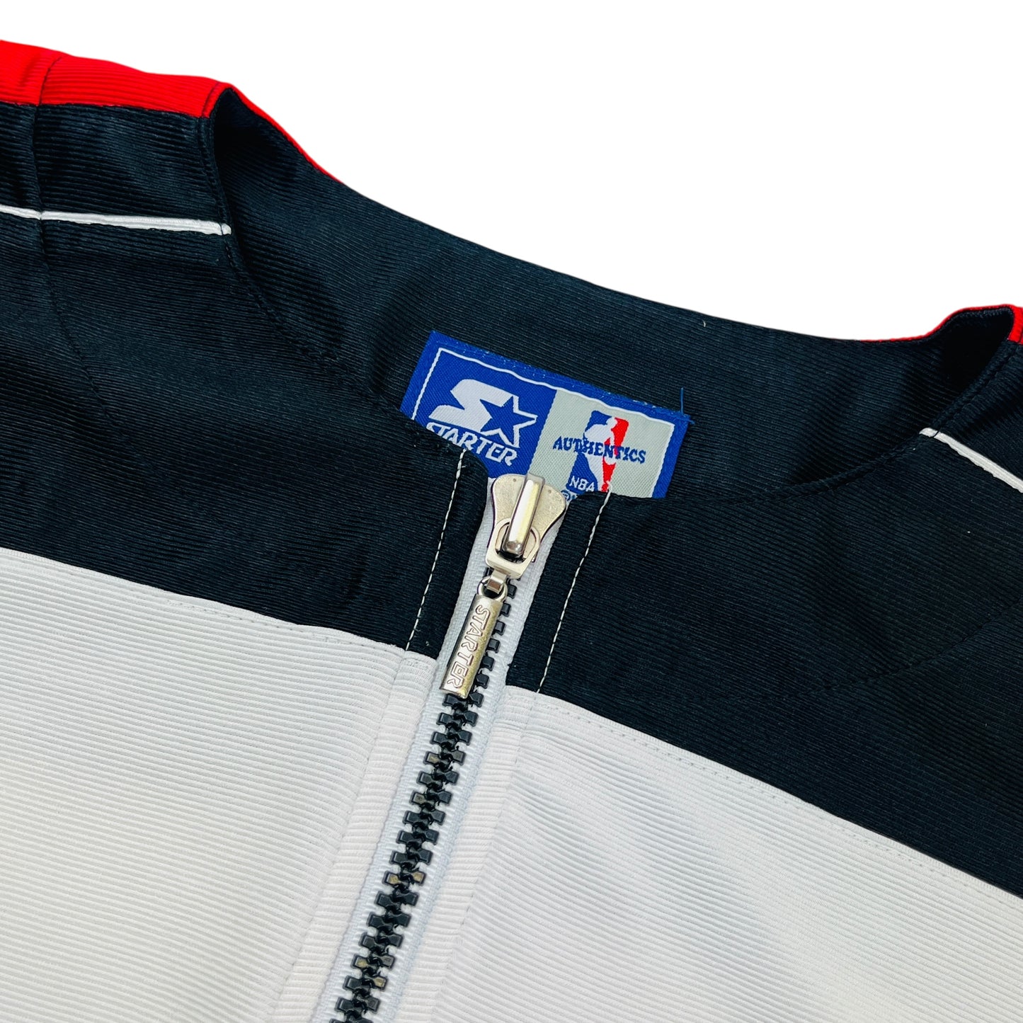 STARTER Chicago Bulls 90s Warmup 1/4 Zip Jersey