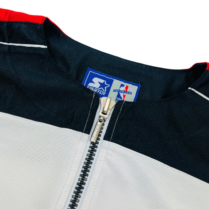 STARTER Chicago Bulls 90s Warmup 1/4 Zip Jersey