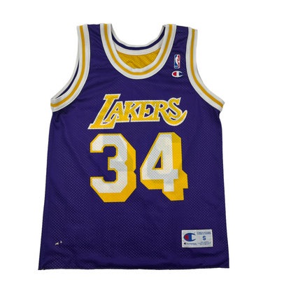 01566 Champion LA Lakers Shaquille O’Neil reversible Jersey