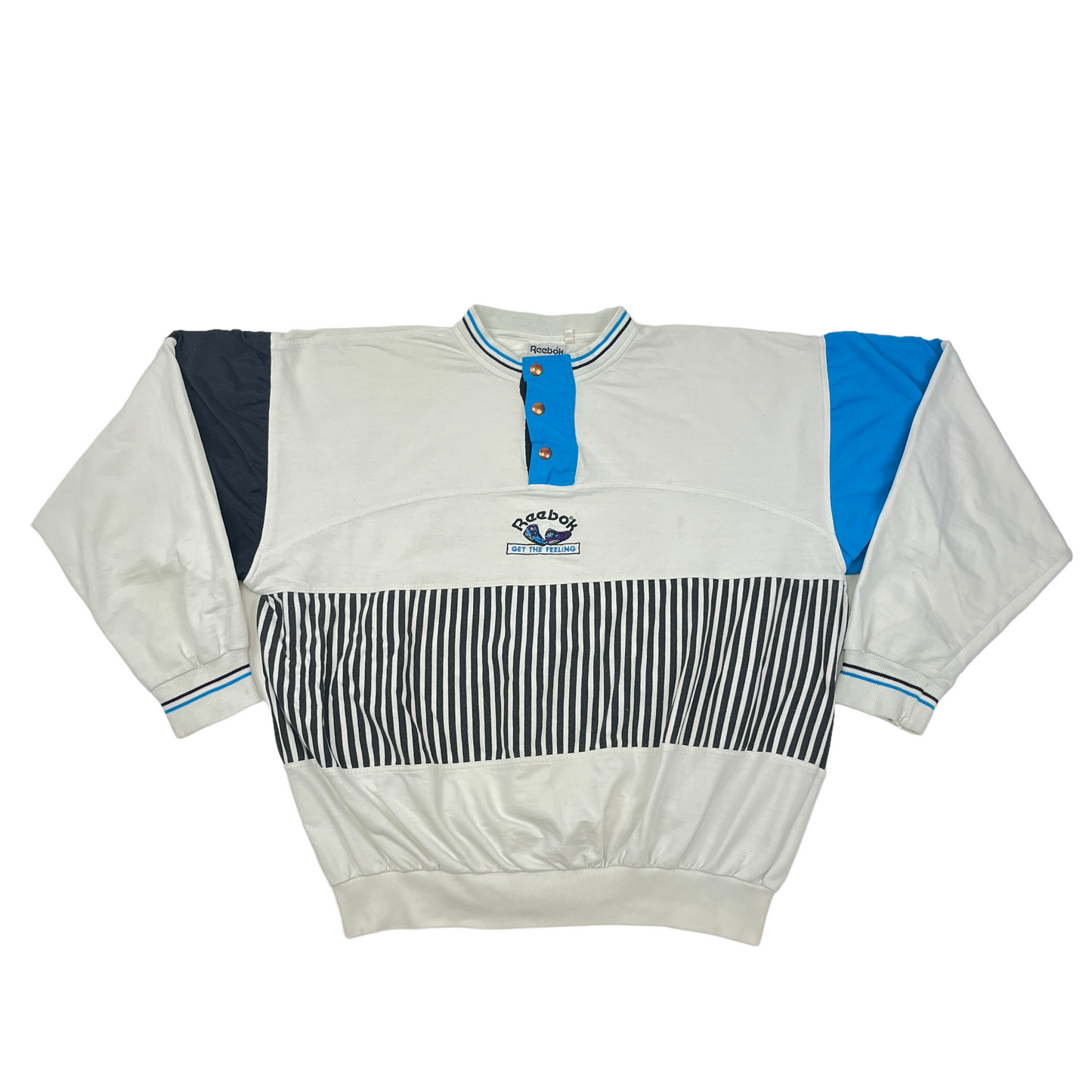 01475 Reebok Vintage 1/4 Button Sweater