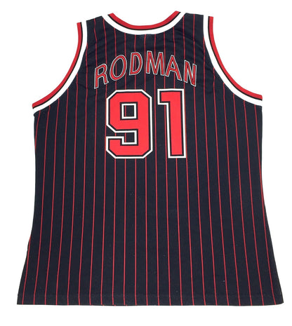 0410 Champion Vintage Chicago Bulls Rodman Jersey
