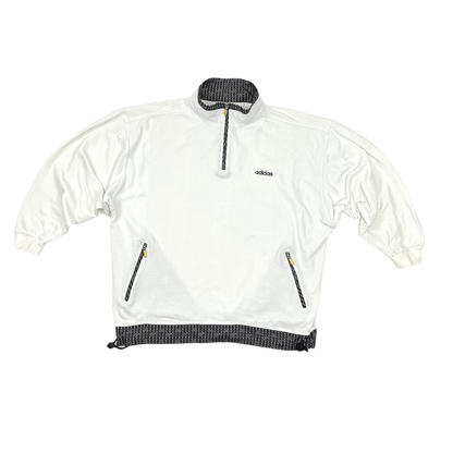 01097 Adidas 90s Tennis 1/4 Zip Sweater