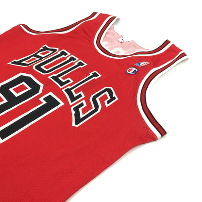 0258 Champion Vintage Chicago Bulls Rodman Jersey