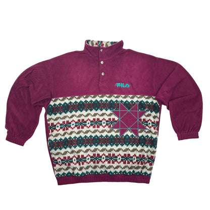 01248 Fila 90s „ Magic line“ Fleece Sweater