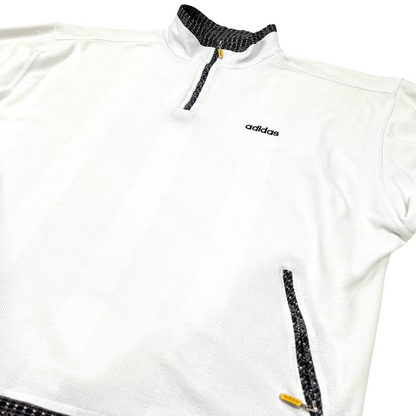 01097 Adidas 90s Tennis 1/4 Zip Sweater