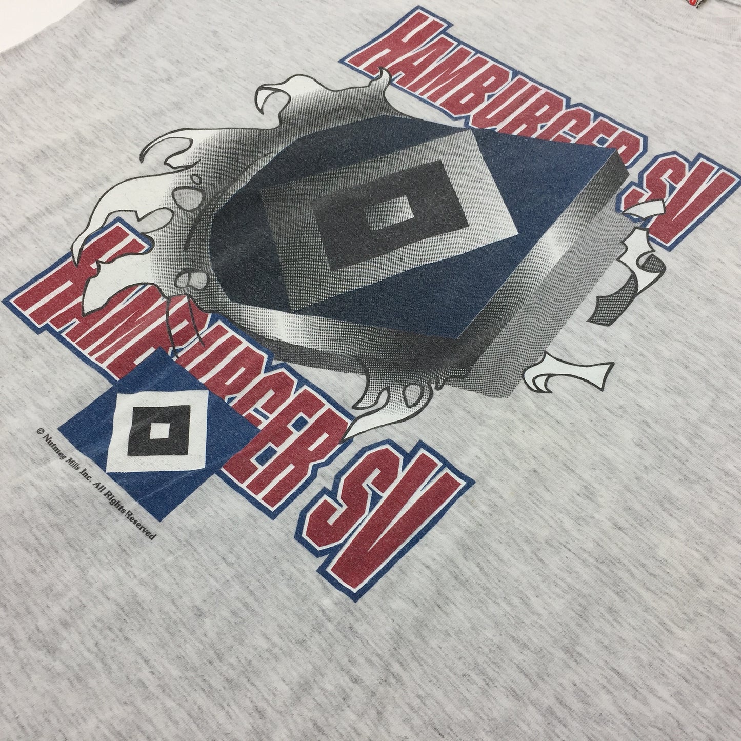 0566 Nutmeg Vintage HSV 90s Soccer Fanshirt T-Shirt