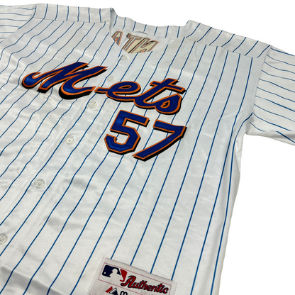 0921 Majestic NY Mets Johan Santana Baseball Jersey