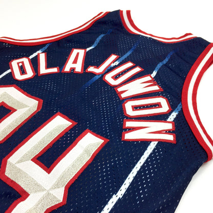 0288 Champion Vintage Houston Rockets Olajawon Jersey