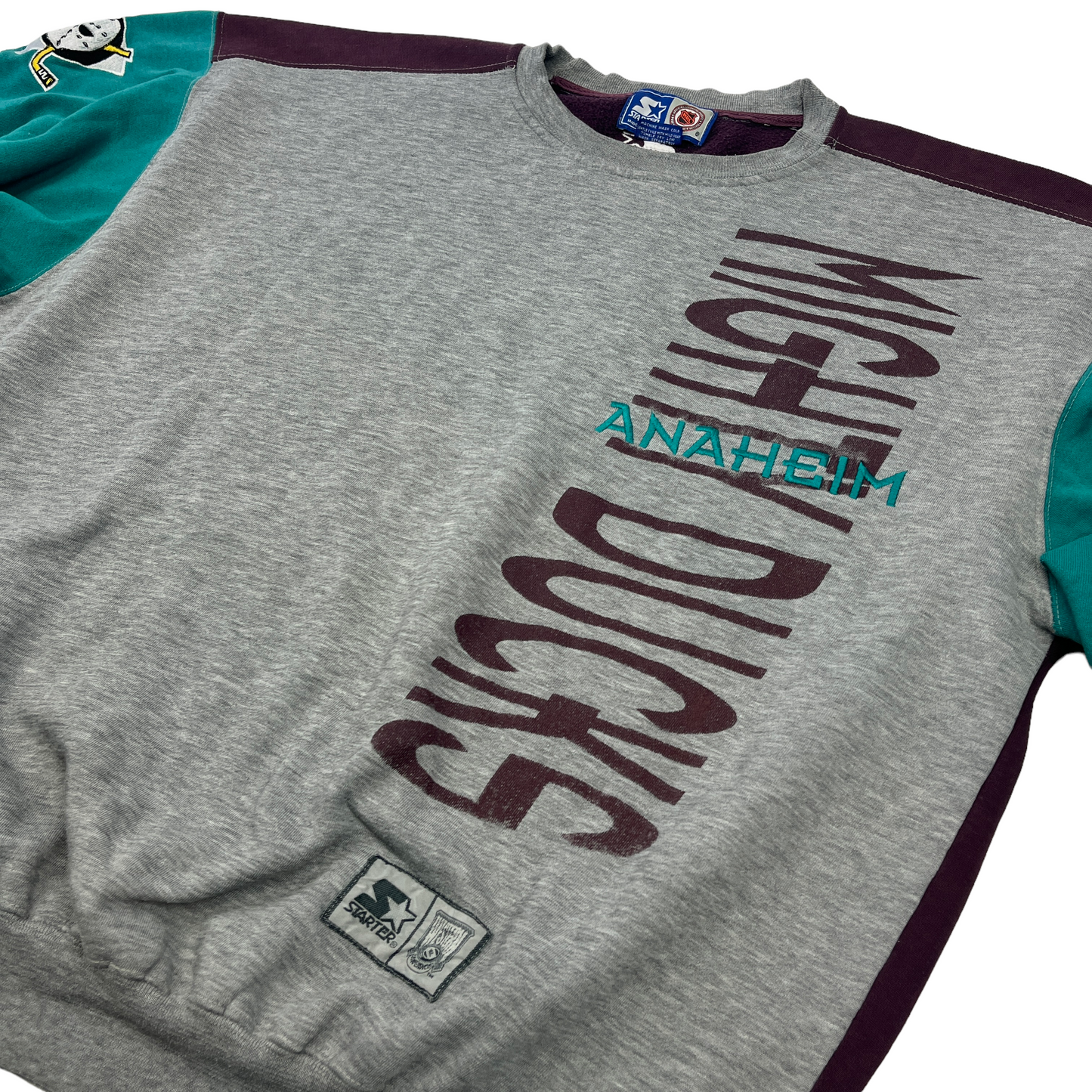 01399 Starter Mighty Ducks Baseball Sweater