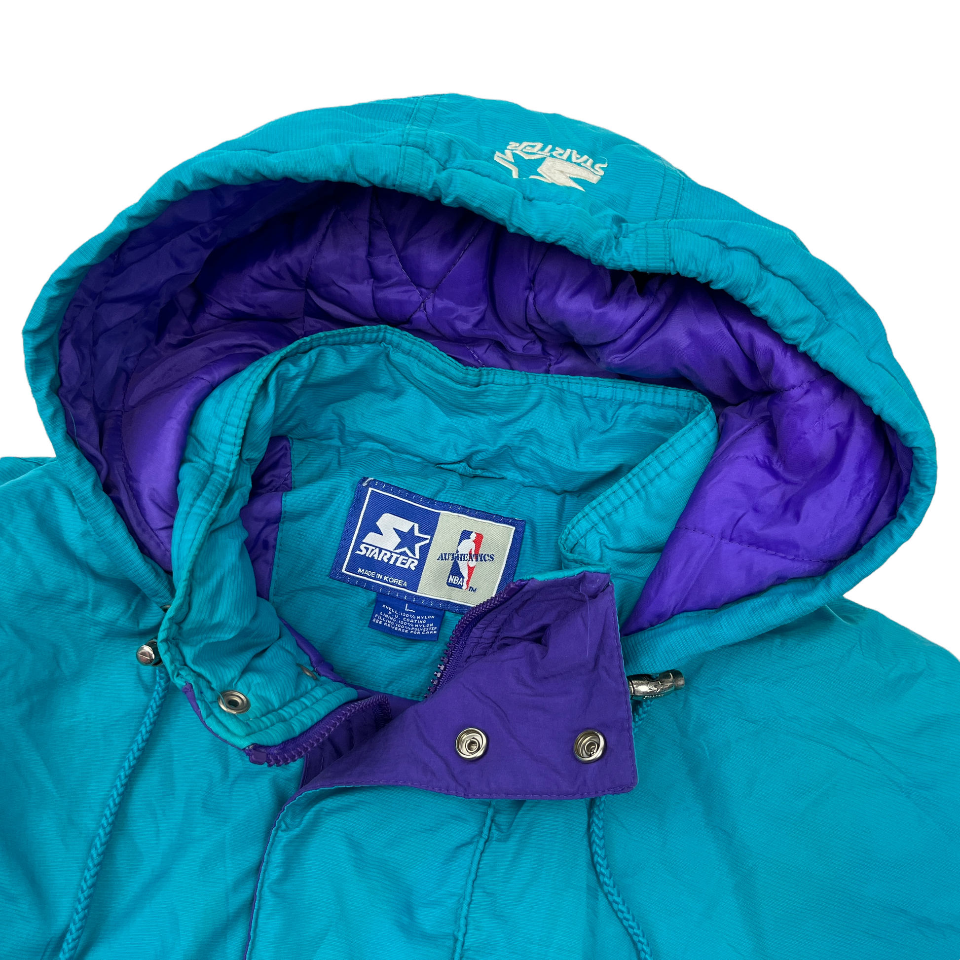 Vintage 90's Charlotte Hornets NBA Starter Jacket 