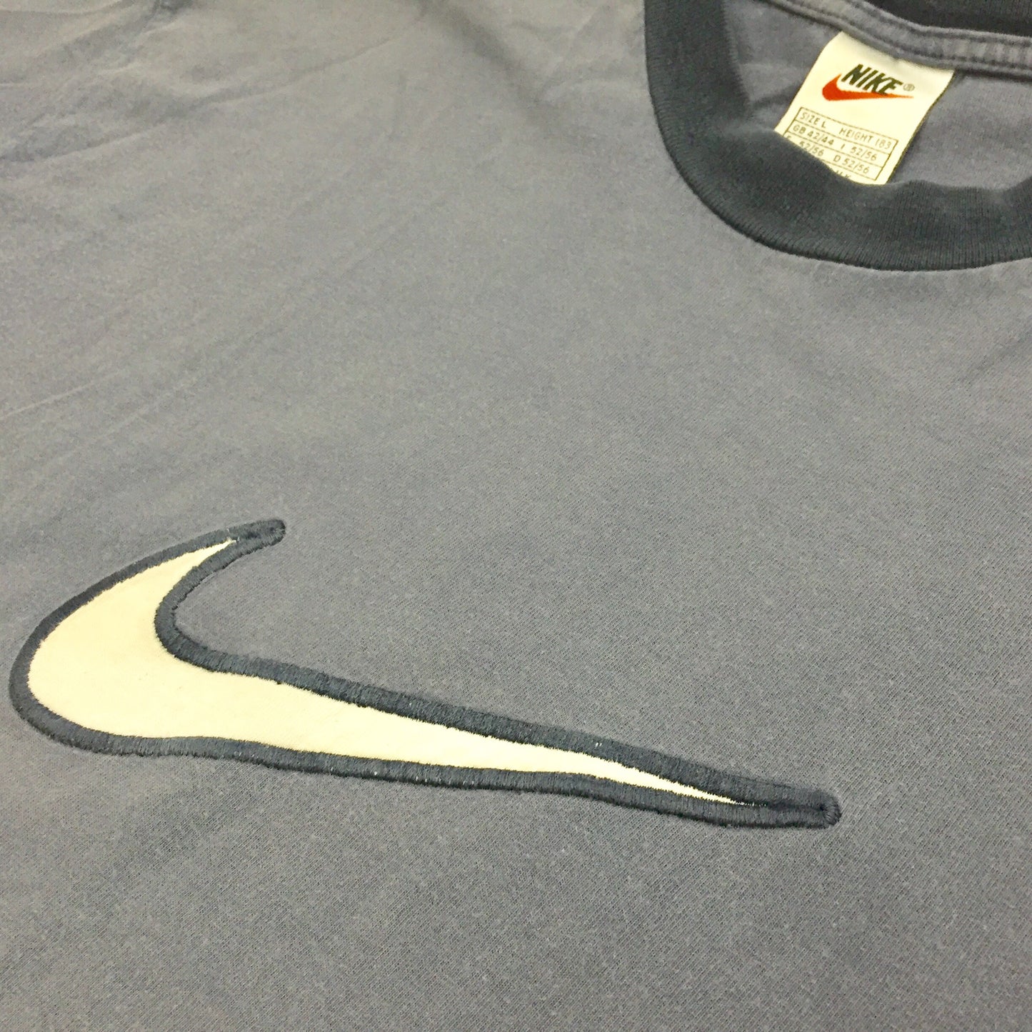 0165 Nike Vintage Big Swoosh Ringer T-Shirt